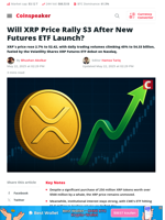 Will XRP Price Rally $3 After New Futures ETF Launch? - Coinspeaker