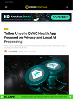 Tether Unveils QVAC Health App Focused on Privacy and Local AI Processing