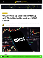 OKX Powers Up Stablecoin Offering with Global Dollar Network and USDG Launch