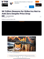 99 Trillion Reasons for Shiba Inu Not to Add Zero Despite Price Drop