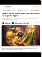 XRP ETF inflows hit $55.4mln! – Has ‘institutional era’ begun for Ripple? - AMBCrypto