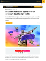 Brazil’s BRLV Stablecoin Opens Access to High Bond Yields
