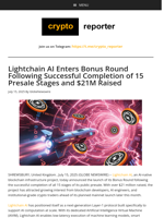 Lightchain AI Enters Bonus Round Following Successful Completion of 15 Presale Stages and $21M Raised