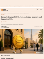 Inside Solmate’s $300M bet on Solana treasury and impact on SOL - AMBCrypto