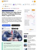 Why Stablecoins May Never Escape Traditional Banking Risks: Frgmnt CEO