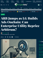 LG’s Onchain Ads and the ARB Repricing Debate