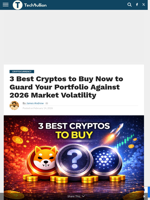 3 Best Cryptos to Buy Now to Guard Your Portfolio Against 2026 Market Volatility - TechBullion