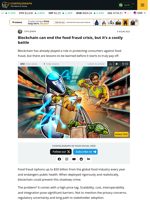 Blockchain can end the food fraud crisis, but it’s a costly battle