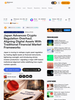 Japan Advances Crypto Regulation Overhaul, Aligning Digital Assets With Traditional Financial Market Frameworks – Regulation Bitcoin News