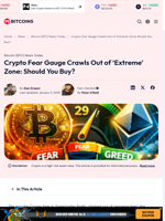 Crypto Fear Gauge Crawls Out of ‘Extreme’ Zone: Should You
Buy?