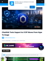 Chainlink Tests Support As CCIP Moves From Hype To Usage