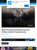 Ripple CTO Declares Blockchains Can Solve Problems Outside Of Cryptocurrencies | Bitcoinist.com