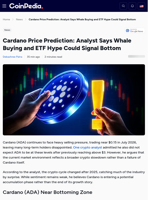 Cardano: Analyzing the Current Market Situation