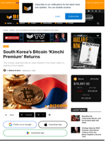 South Korea's Bitcoin 'Kimchi Premium' Is Back