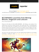 BCCMINING Launches Free Mining: Bitcoin, Dogecoin and Litecoin
