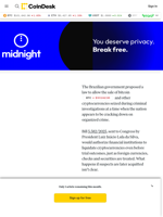 Brazil Proposes Selling Seized Bitcoin (BTC) to Undercut Organized Crime Networks