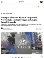 Interpol Elevates Scam-Compound Network to Global Threat as Crypto Fraud Spreads - Decrypt