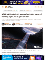 NEAR’s AI fueled rally slows after 283% surge – 3 warning signs put buyers on alert - AMBCrypto