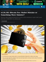 $120,381 Bitcoin Fee: Wallet Mistake or Something More Sinister?