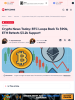 Crypto News Today: BTC, ETH Decline After Brief Rate Cut Surge