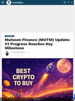Mutuum Finance (MUTM) Update: V1 Progress Reaches Key Milestone - TechBullion
