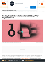 OneKey Data Retention Caps at 30 Days After Breach
