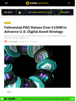 Fellowship PAC Raises Over $100M to Advance U.S. Digital Asset