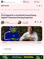 First Digital ID: Is the British Pound Going Digital? Tokenized GBP?