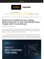 Bullish Crypto Coins 2025: Cold Wallet, Ethereum, and PEPE Lead the Momentum Shift