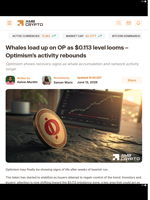 Whales load up on OP as $0.113 level looms - Optimism's activity rebounds - AMBCrypto