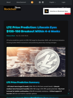 LTC Price Prediction: Litecoin Eyes $135-150 Breakout Within 4-6 Weeks - Blockchain.News