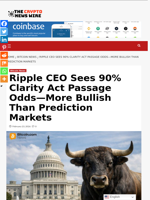 Ripple CEO Sees 90% Clarity Act Passage Odds—More Bullish Than Prediction Markets - The Crypto News Wire