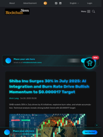 Shiba Inu Surges 30% in July 2025: AI Integration and Burn Rate Drive Bullish Momentum to $0.000017 Target - Blockchain.News