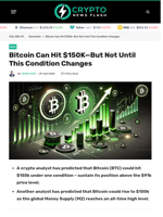 Bitcoin Can Hit $150K—But Not Until This Condition Changes