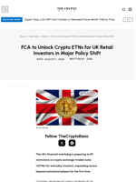 FCA to Unlock Crypto ETNs for UK Retail Investors in Major Policy Shift