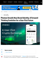 Phemex Unveils New Brand Identity: A Forward-Thinking Evolution for a User-First Future