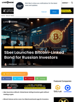Sber Launches Bitcoin-Linked Bond for Russian Investors | Live Bitcoin News