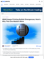 HBAR Price Flashes Bullish Divergences— Can This One Hold?