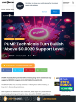 Crypto News: PUMP Turns Bullish Above $0.0020 Support