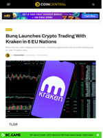Bunq Launches Crypto Trading With Kraken in 6 EU Nations