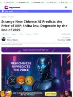 Chinese AI Predicts XRP, Shiba Inu, Dogecoin 2025 Prices