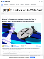 Ripple’s New Expansion Could Be Big For Its Stablecoin