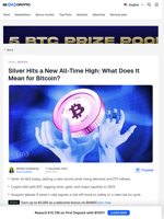 Why Is Silver Soaring to New All-Time Highs While Bitcoin Falls?