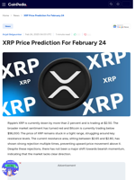 XRP Price Prediction For February 24