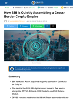 How SBI Is Quietly Assembling a Cross-Border Crypto Empire - Crypto News Flash