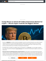 Trump Opens $9T Retirement Market to Crypto — Bitcoin Hyper Poised to Soar