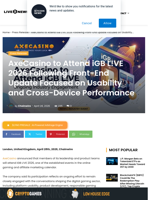AxeCasino to Attend iGB L!VE 2026 Following Front-End Update Focused on Usability and Cross-Device Performance | Live Bitcoin News