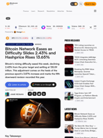 Bitcoin Network Eases as Difficulty Slides 2.43% and Hashprice Rises 13.65%