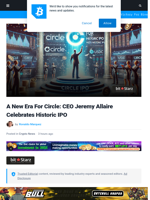 A New Era For Circle: CEO Jeremy Allaire Celebrates Historic IPO | Bitcoinist.com