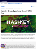 HashKey Group Eyes Hong Kong IPO This Year